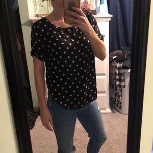 Polka dot blouse